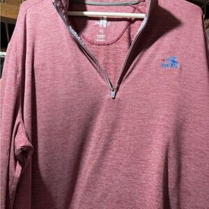 White Sox Johnnie O Men's Red Quarter-Zip Sweater